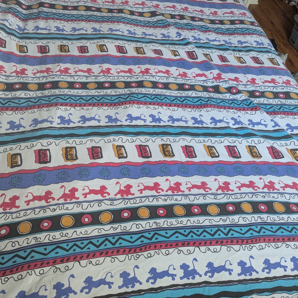 Disney The Lion King Vintage Flannel Twin Bed Flat Sheet
